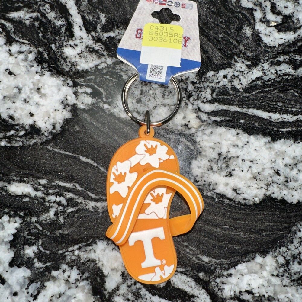 University Tennessee Volunteers Flip Flop Thong Keyring